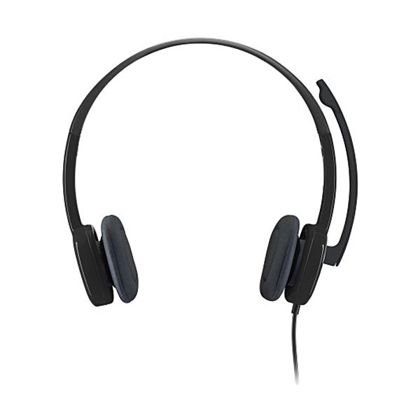 【送料無料】（まとめ）ロジクール ステレオヘッドセットH151 ブラック H151R 1個【×3セット】