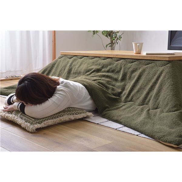【送料無料】こたつ布団 こたつ掛布団 幅190×奥行230cm 長方形 カーキ コタツ本体別売 リビング ダイニング インテリア雑貨 [3]