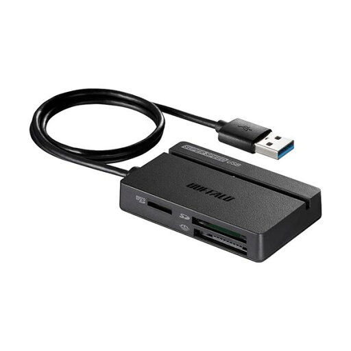 バッファロー USB3.0マルチカードリーダー スタンダード ブラック BSCR100U3BK 1台 バッファロー USB3.0マルチカードリーダー スタンダード ブラック BSCR100U3BK 1台