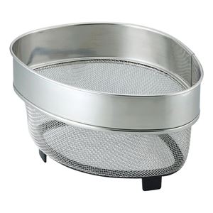 【送料無料】〔60個セット〕 三角コーナー 生ゴミ入れ 約幅15.6cm 大 脚付き ステンレス 頑丈 水切れ抜群 SUIグート アミ キッチン 台所