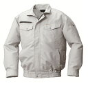 【送料無料】KU92030 空調服 R 綿・ポリ混紡 横ファン 服のみ シルバー 3L