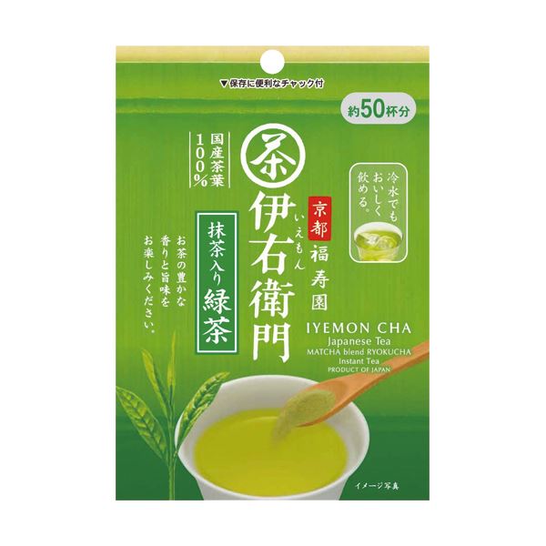 【送料無料】（まとめ）宇治の露製茶 伊右衛門抹茶入インスタント緑茶 40g 1パック【×10セット】【代引不可】 フード・ドリンク・スイーツ お茶・紅茶 その他のお茶・紅茶 レビュー投稿で次回使える2000円クーポン全員にプレゼント