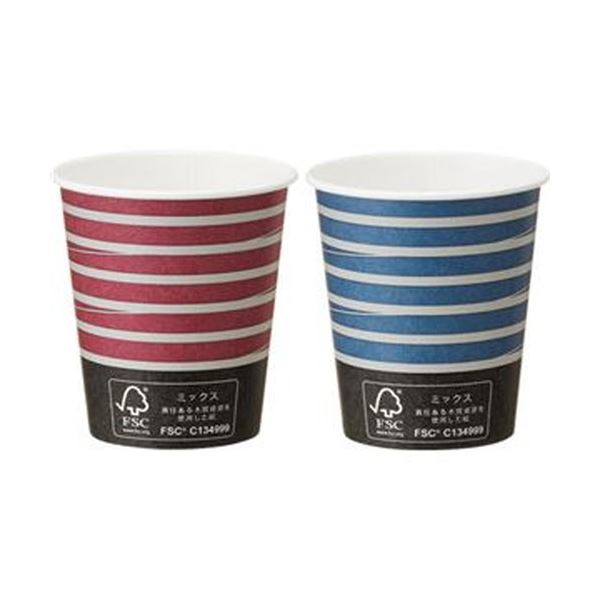 【送料無料】（まとめ）TANOSEE 紙コップ TSUMUGI205ml（7オンス）1セット（400個：80個×5パック）【×5セット】