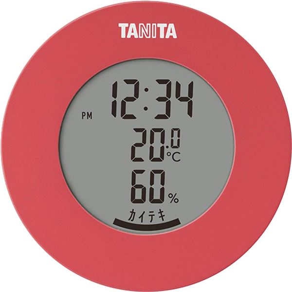【送料無料】タニタ デジタル 温湿度計 ピンク TT-585 ダイエット・健康 健康器具 温度計・湿度計 レビュー投稿で次回使える2000円クーポン全員にプレゼント