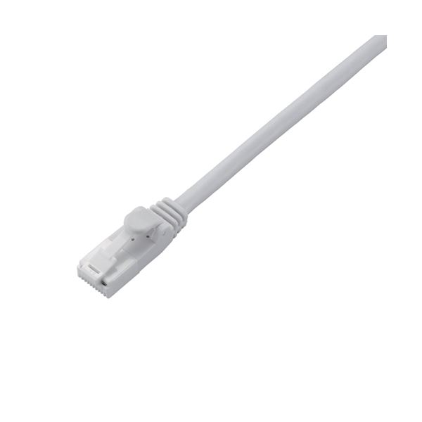 【送料無料】CAT6対応 爪折れ防止 LANケーブル 30m/簡易パッケージ仕様(ホワイト) 【×10セット】