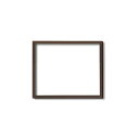 【送料無料】〔 木製額 〕 デッサン額 八ツ切サイズ 303×242mm ブラウン 茶 壁掛けひも付き UVカットアクリル 木製 フレーム 額縁 額