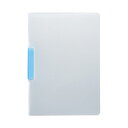 【送料無料】(まとめ) TANOSEE スライドクリップファイルA4タテ クリアブルー 1セット(20冊) 【×10セット】