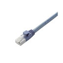 CAT6対応 爪折れ防止 LANケーブル 15m/簡易パッケージ仕様(ブルー) 【×10セット】