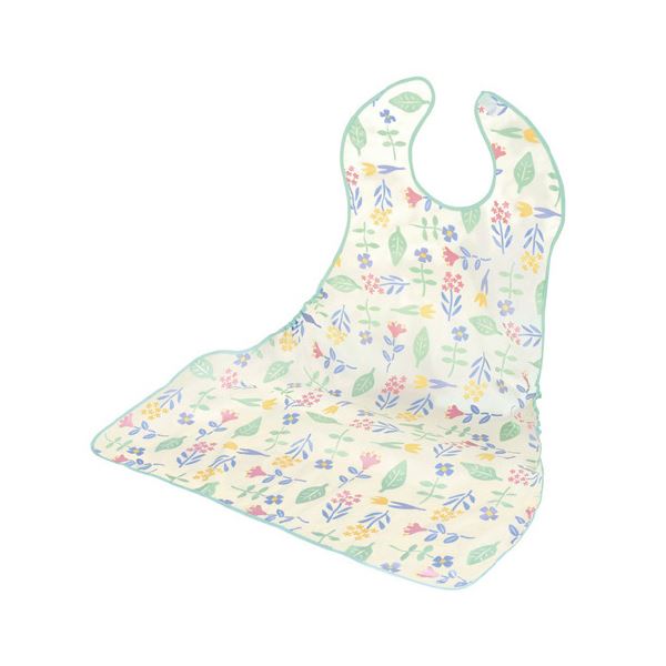 【送料無料】(まとめ)ハビナース滑らない食事用エプロン(花畑)【×2セット】