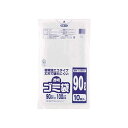 【送料無料】(まとめ) ワタナベ工業 透明ゴミ袋(再生原料タイプ) 90L U-90 1パック(10枚) 【×5セット】