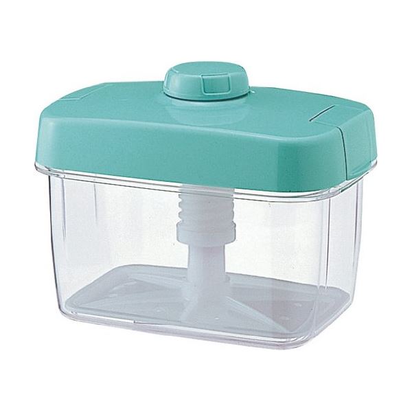【送料無料】漬物器 漬物容器 幅23cm 角型 3L グリーン ワンタッチロック式 リス ハイペット キッチン 台所 調理器具 料理道具