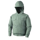 【送料無料】KU90810 空調服 R ポリエステル製フード付き 服のみ モスグリーン 4L