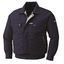 【送料無料】KU90450 空調服 R 綿・ポリ混紡 脇下マチ付き ディープネイビー 4L