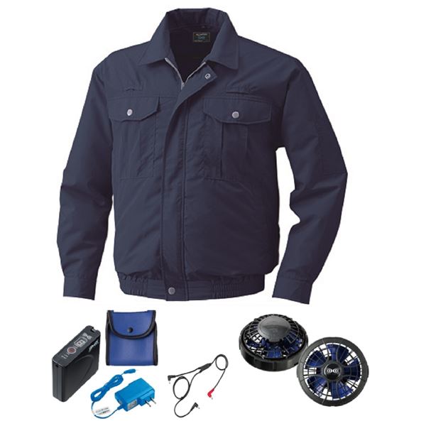 【送料無料】KU9054F 空調服 R ポリエステル製 フルハーネス対応 FAN2400SPBB・RD9261・LISUPER1セット..