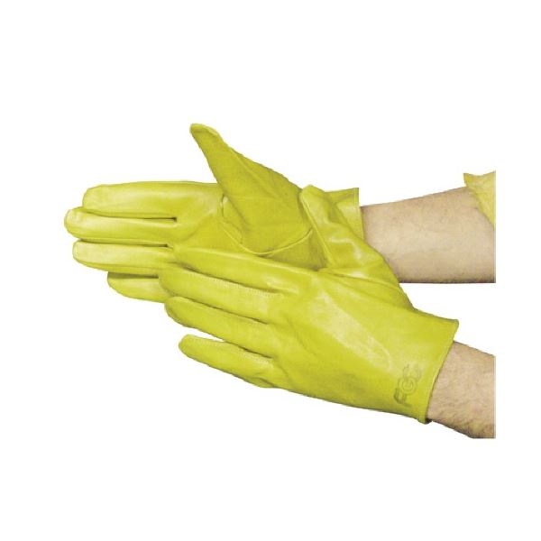 【送料無料】(まとめ) 富士グローブ F-801 黄 L 5821 1双 【×5セット】