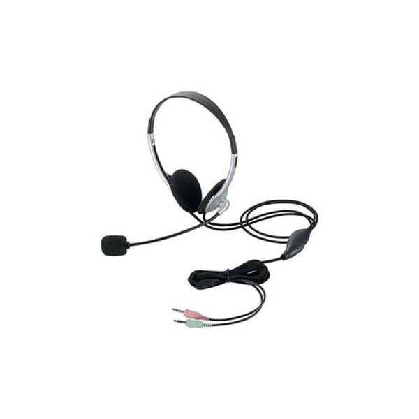 【送料無料】(まとめ)エレコム ヘッドセット両耳オーバーヘッド HS-HP22SV【×3セット】