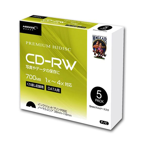 【送料無料】【20個セット】 HIDISC データ用 CD-RW 1-4倍速5mmスリムケース入り5枚パック HDCRW80YP5SCX20 AV・デジモノ AV・音響機器 記録用メディア その他の記録用メディア レビュー投稿で次回使える2000円クーポン全員にプレゼント