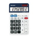 (まとめ) シャープ 電卓 12桁 ナイスサイズEL-155HX 1台 【×10セット】(2)