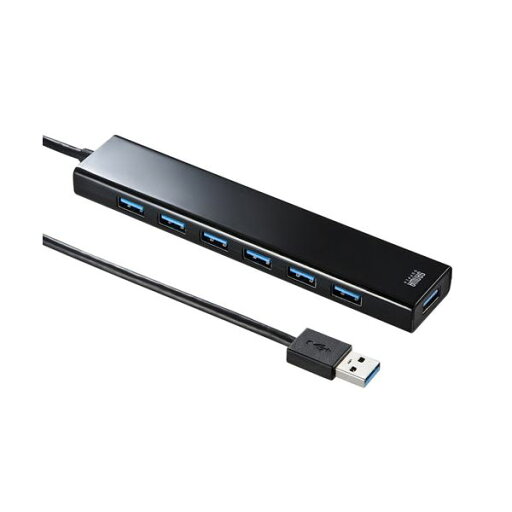 【送料無料】サンワサプライ 急速充電ポート付きUSB3.2Gen1 7ポートハブ USB-3H703BKN 【送料無料】サンワサプライ 急速充電ポート付きUSB3.2Gen1 7ポートハブ USB-3H703BKN
