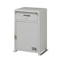 【送料無料】宅配ボックス/配達BOX 【ホワイト】 幅590×奥行400×高さ830mm スチール粉体塗装 耐荷重収納部:10kg 〔玄関〕 完成品【代引不可】