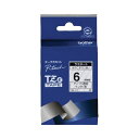 【送料無料】(まとめ) ブラザー BROTHER ピータッチ TZeテープ ラミネートテープ 6mm 透明/黒文字 TZE-111 1個 【×10セット】