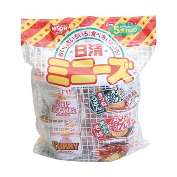 【送料無料】（まとめ）日清食品 ミニーズ[東] 5種 1セット（30食：5食×6パック）【×4セット】【代引不可】 フード・ドリンク・スイーツ カップ食品 カップラーメン 日清食品 レビュー投稿で次回使える2000円クーポン全員にプレゼント