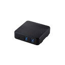 エレコム USB切替器 USB3.0 PC側2ポート 接続機器4ポート 手元スイッチ ブラック U3SW-T2(2)
