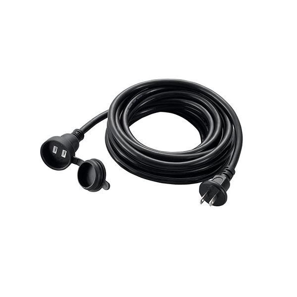 【送料無料】YAZAWA 防雨型延長コード 1個口 5m ブラック H7RP105BK