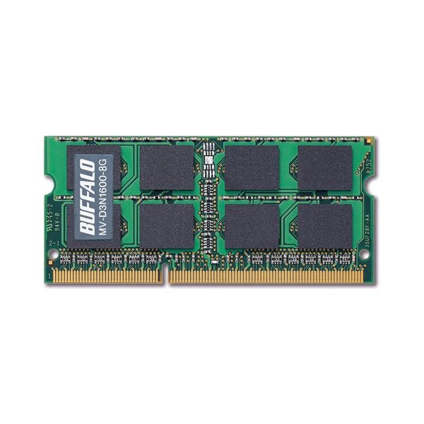 【送料無料】バッファロー 法人向けPC3-12800 DDR3 1600MHz 204Pin SDRAM S.O.DIMM 8GB MV-D3N1600-8G1...