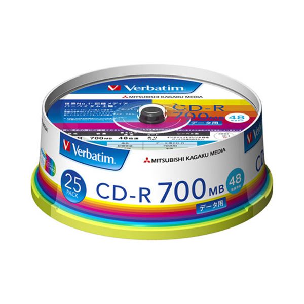 【送料無料】（まとめ）バーベイタム データ用CD-R700MB 4-48倍速 ホワイトワイドプリンタブル スピンドルケース SR80FP25V11パック(25枚) 【×3セット】 AV・デジモノ パソコン・周辺機器 その他のパソコン・周辺機器 レビュー投稿で次回使える2000円クーポン全員にプレゼ