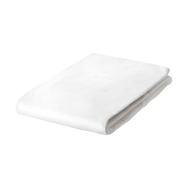 【送料無料】（まとめ）平シーツ フラットシーツ 137×260cm ホワイト 1枚 【×5セット】