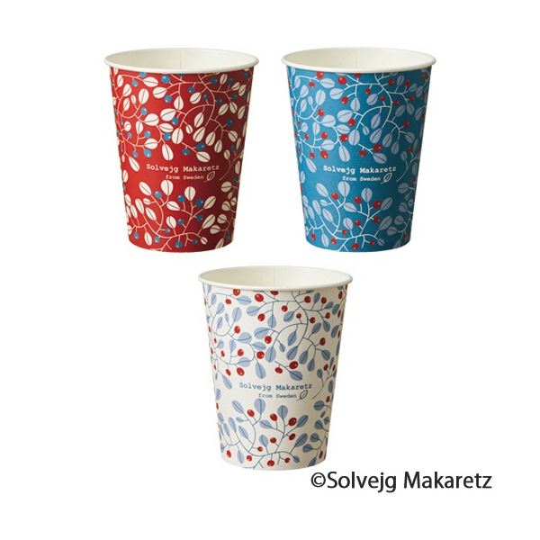 【送料無料】TANOSEE 紙コップ Berry(ベリー) 275ml(9オンス) 1セット(2500個：100個×25パック)