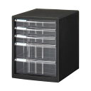 【送料無料】(まとめ)ナカバヤシ レターケース A4タテ浅3段・深2段 ブラック A4E-SC5B 1台 【×3セット】