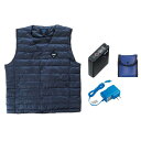 空調服(R) 2021年 THERMALGEAR サーマルギア TG22102 発熱防寒ベスト LISUPER1バッテリーセット(サイズ:XL、カラー:ネイビー...