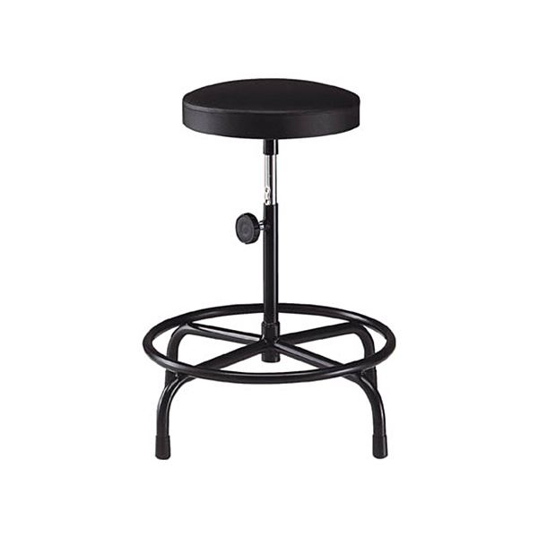 【送料無料】TRUSCO 作業用チェア φ315×H500-640mm ブラック NF-25V 1脚 完成品