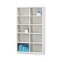 【送料無料】白井産業 木製棚タナリオ TNL-1587 ホワイト 【約幅870×奥290×高1500mm】