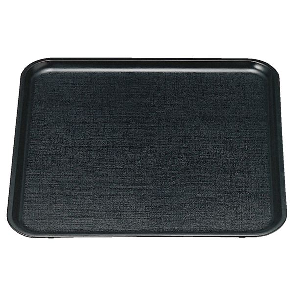 【送料無料】尺2 耐熱新布目角盆/トレー 【黒SL】 360mm×360mm×15mm 日本製 食洗機対応 〔和食 レストラン 居酒屋 店舗 お店〕【代引不可】