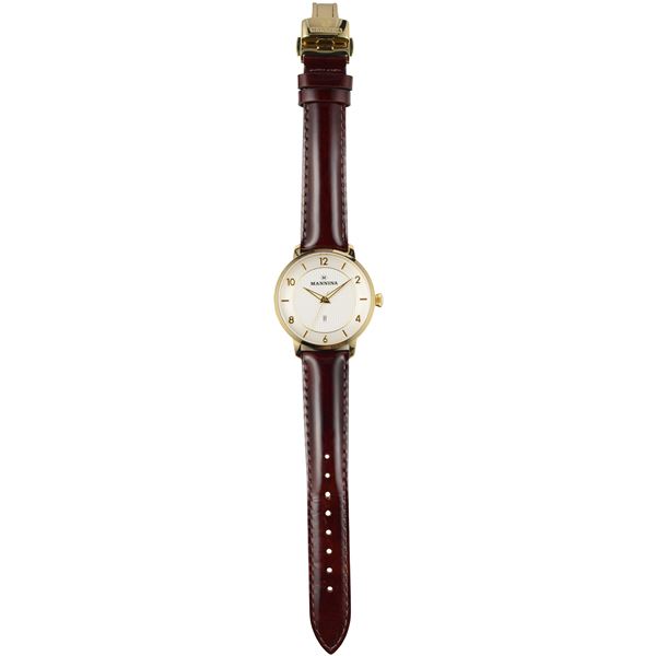 MANNINA(マンニーナ) 腕時計 MNN001-03 メンズ 正規輸入品 ブラウン（文字盤：アイボリー）