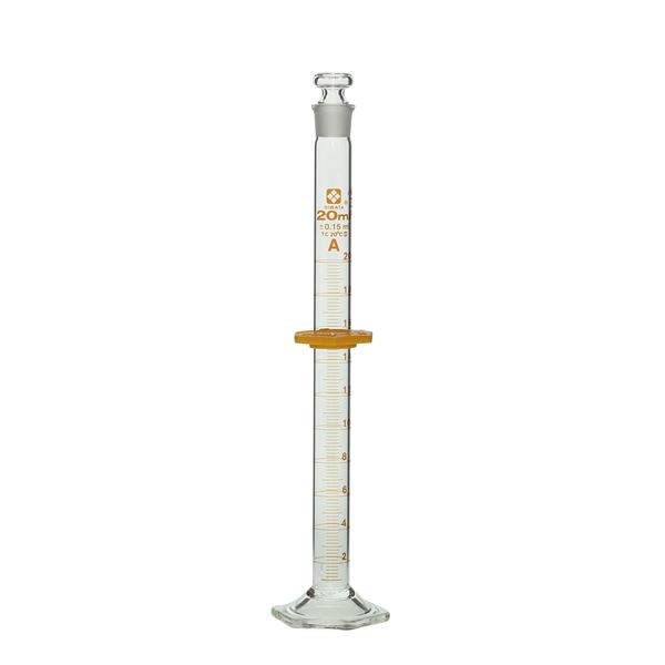【送料無料】有栓メスシリンダー スーパーグレード 20mL 【023550-20】