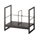 (まとめ)YAMAZEN デスク上ファイルラック 幅390mm ブラック DUF-4025BKBK 1台 組立品 【×3セット】