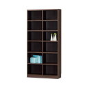 【送料無料】白井産業 木製棚タナリオ TNL-1887 ダークブラウン 【約幅870×奥290×高1800mm】