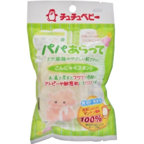 ベビー＆キッズ ベビーケア・バス用品 入浴用品 チュチュベビー パパあらって こんにゃくスポンジ