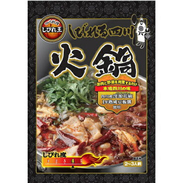 5000円以上送料無料 四川料理 しびれ王 しびれる四川火鍋 2-3人前 フード 調味料・油 鍋の素 レビュー投稿で次回使える2000円クーポン全員にプレゼント