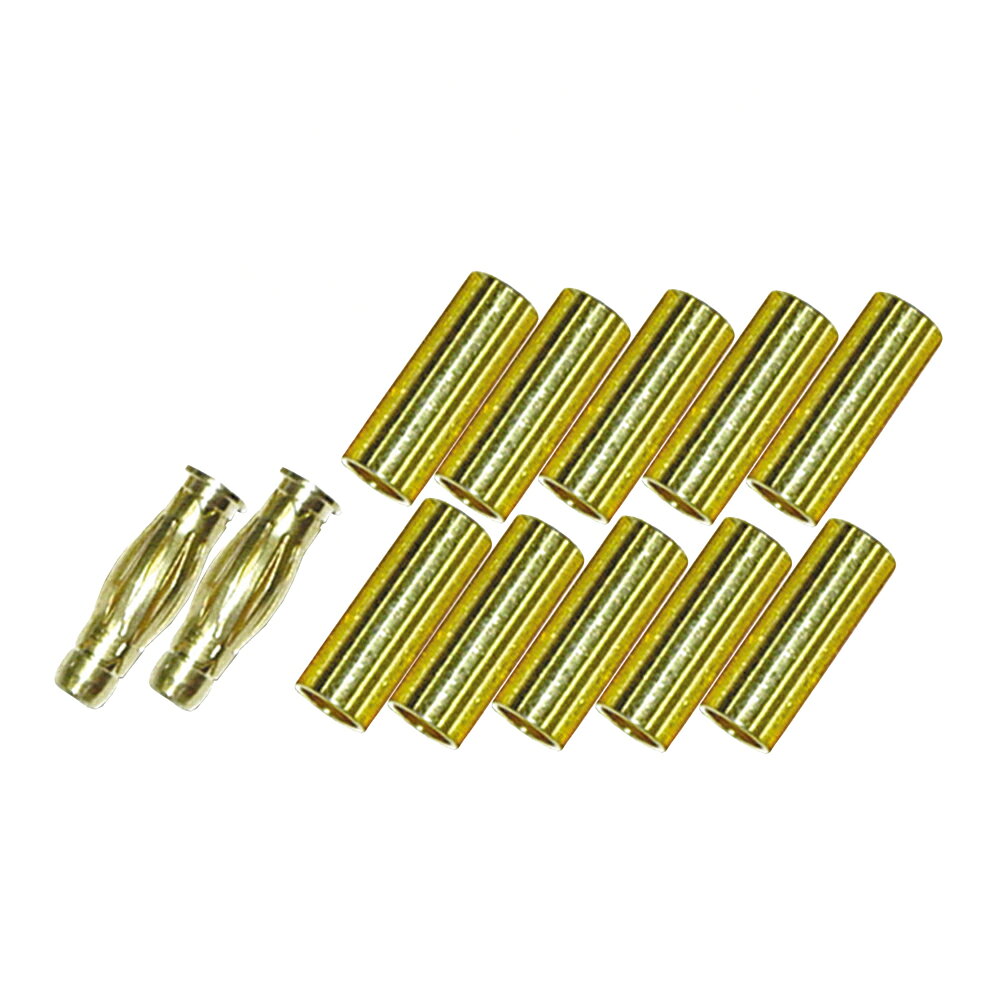 4mmタイプ24Kメッキ済み。最高級ツイストタイプ (オス2pcs・メス2pcs)