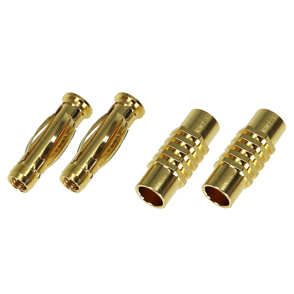 Rakuten - イーグル模型 ヨーロピアンコネクターF 4.0mm (メス ヒートシンク付 2pcs・オス2pcs) #2882