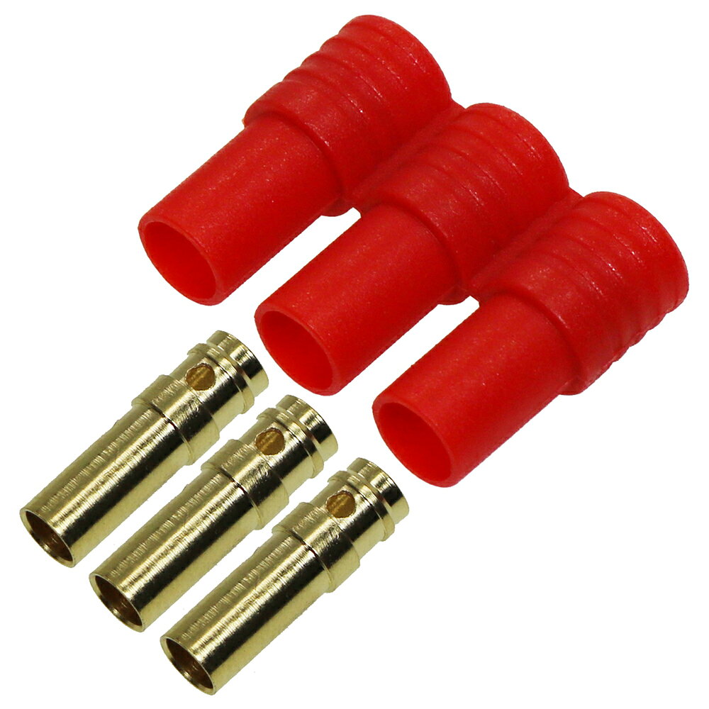 Parts - イーグル模型 ブラシレスモーター接続コネクター 3.5mm メス3pcs ハウジング付 #3366U