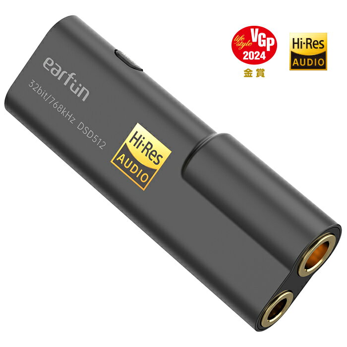 VGP2024ޡEarFunUA100USBDACإåɥۥ󥢥/Hi-ResǧDAC׾/32bit/768kHzDSD512ϥ쥾б/3.5mm4.4mm֥æ/Type-CбĶDAC/ߥ˥ݡ֥إåɥۥ󥢥/HD쥹