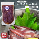3袋!送料無料 【富山新湊産】とろっと旨い!ホタルイカ塩辛 富山県産 ごはんのお供 パック包装 ほたるいか 酒のつまみ メール便 fsz