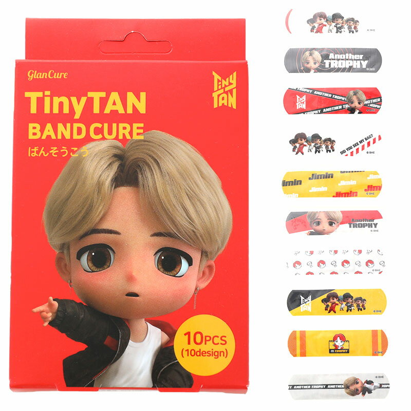 BTS 公式グッズ 正規品 TinyTAN bts jimin ジミン 10枚入 日本製 ばんそうこ ...