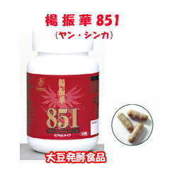 楊振華（ヤン・シンカ）851Y型カプセル90粒 イソフラボン レシチン 栄養補助食品 851菌 腸内フローラ 有機 口コミ 851菌 サポニン 大豆サプリ アミノ酸 ヤンシンカ 大豆発酵食品 正規販売店 送料無料 851菌　サプリ ヤンシンカ